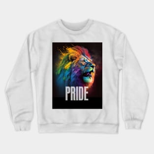 LGBTQ+ Gay Pride Month: Proud Lion Crewneck Sweatshirt